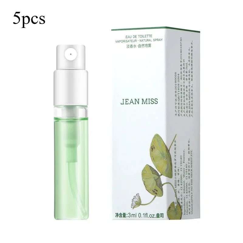 5pcs 3ml Q Style Brand Pheromone Perfume for Women Men Atomizer Beautiful Packaging Fashion Lady Sample Long Lasting Taste