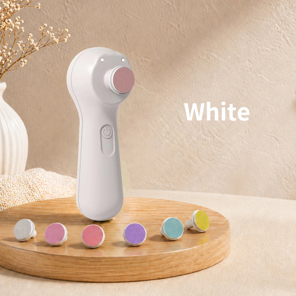 Rechargeable 6 In 1 Electric Baby Nail Trimmer, Low Noise Safe Nail Sharpener, Multifunctional Infant Kids Nail Care Cutter