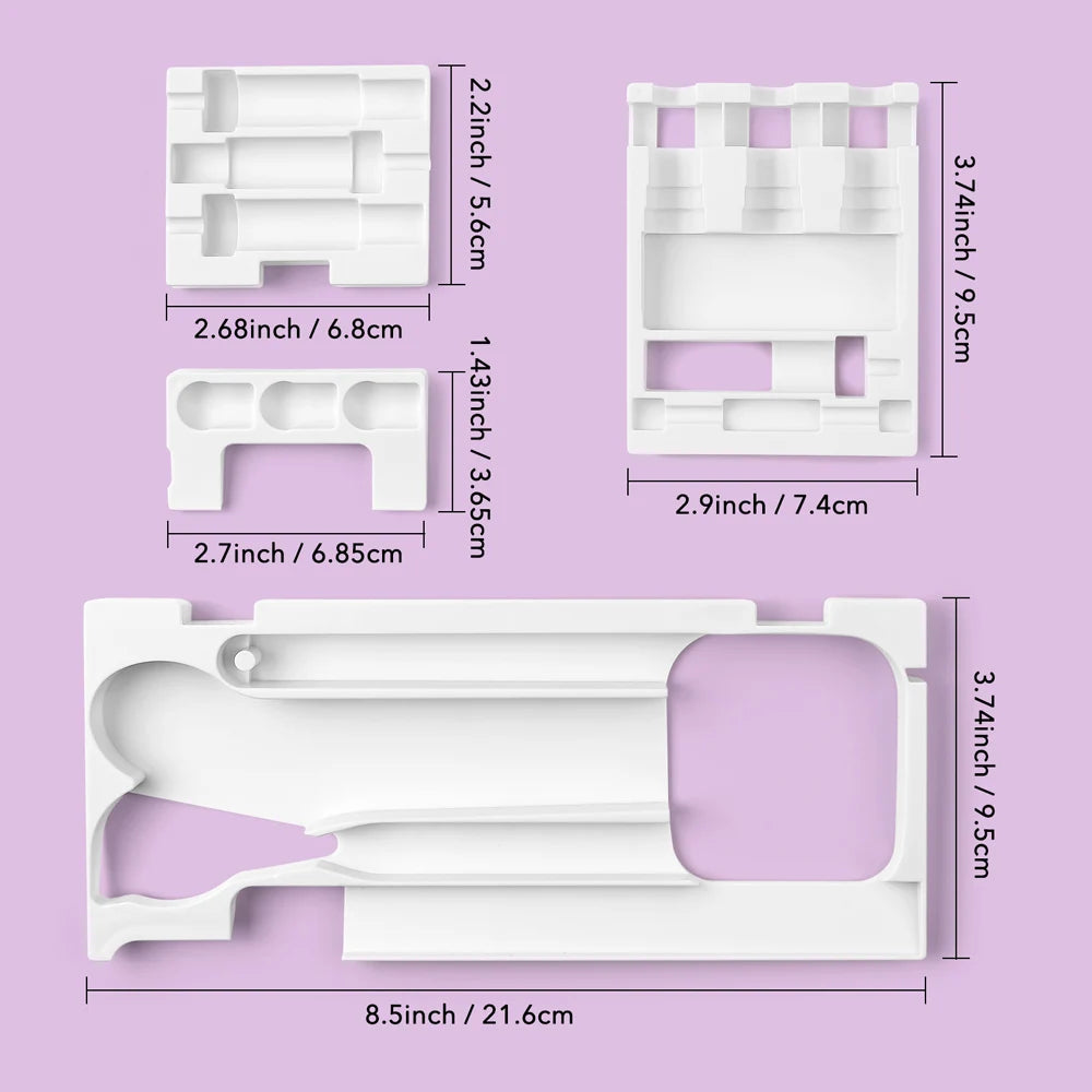 4pcs/Set Tools Storage Inserts for Cricut Maker 3 & Maker Weeding Tools Kit Tray Blades Housing Tip Accessories Organizer