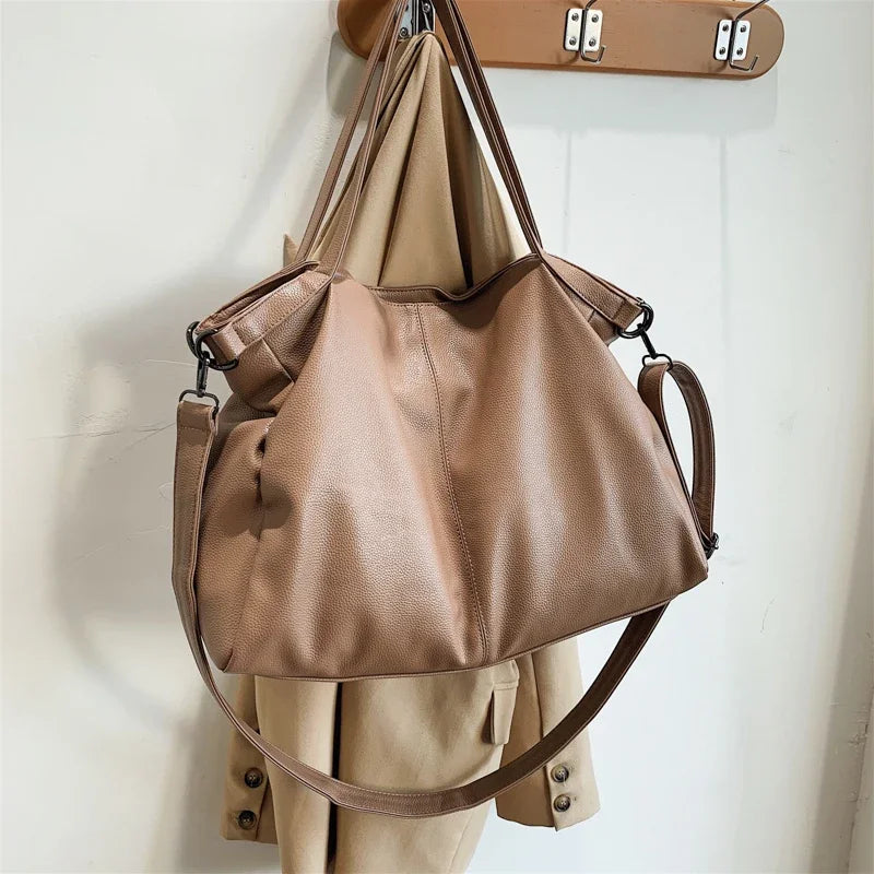 Women Large Handbag Large Shopping Bag Handbag High Quality Soft Leather Crossbody Bag Women Travel Shoulder Bag