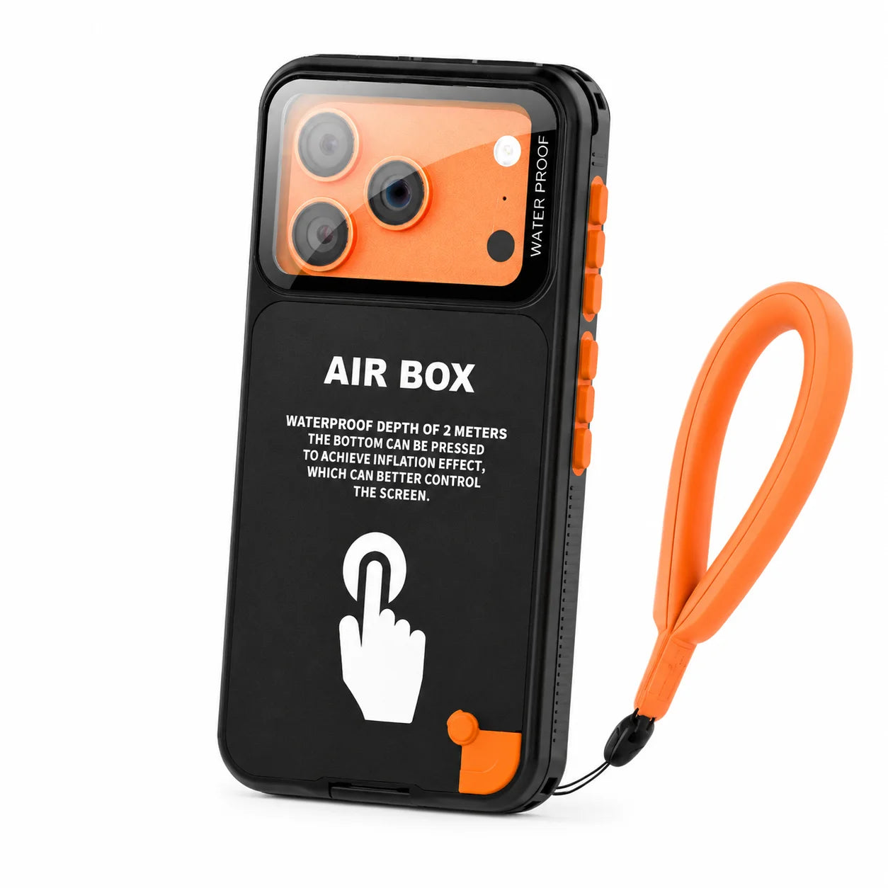 IP68 Waterproof Phone Case for iPhone 6.1/6.7 inch Series, with Floating Ring, Touchable, Suitable for iPhone 17/16/15/14/13/12