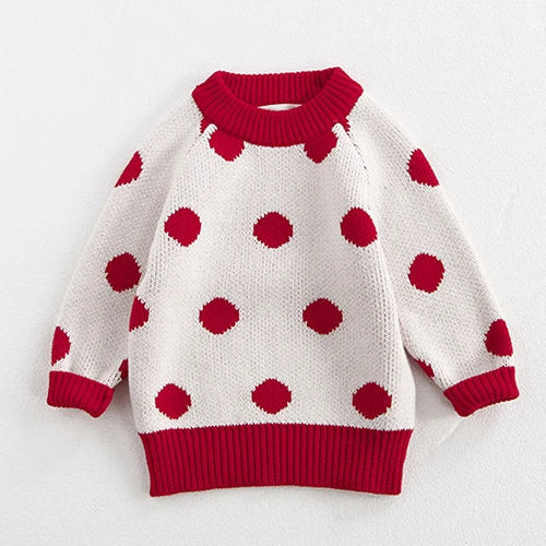 2024 New Autumn Winter Children Knitted Clothes Suit Long Sleeved Knitted Pullover+Jumpsuit Newborn Baby Boys Girls Clothing Set