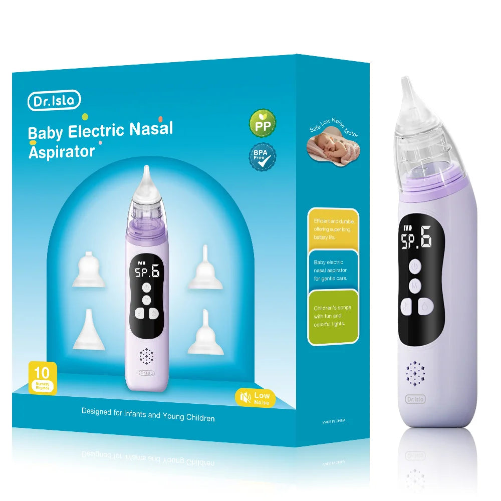 MAMIJOY Electric Nasal Absorber Baby Nose Cleaner Silent Baby Obstruction Rhinitis Cleaner Nasal Aspirator For Newborn U94