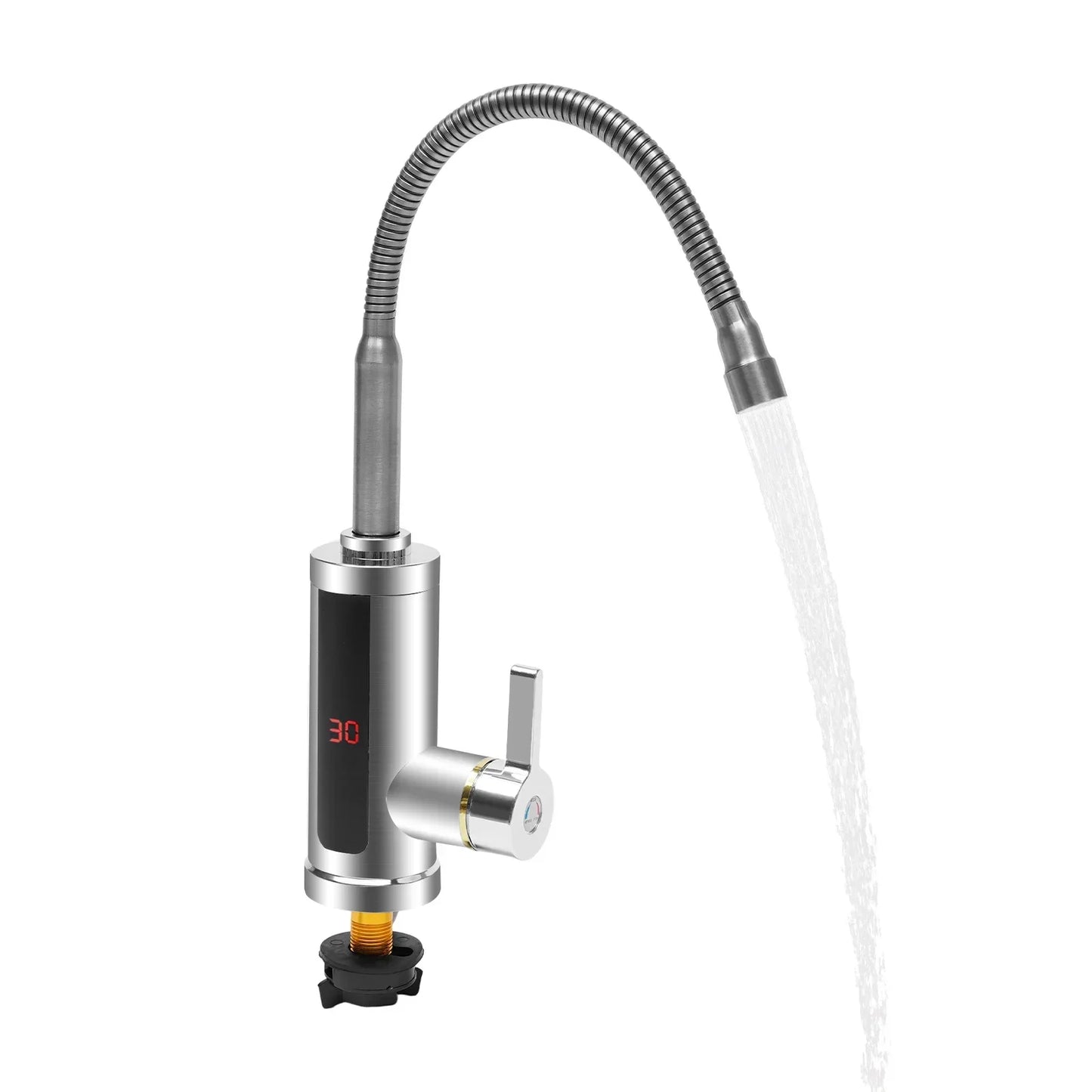 3000W Instant Electric LCD Faucet Instant Tap 360° Fast Heater Heating Hot/Cold Water Supply for Bathroom Kitchen
