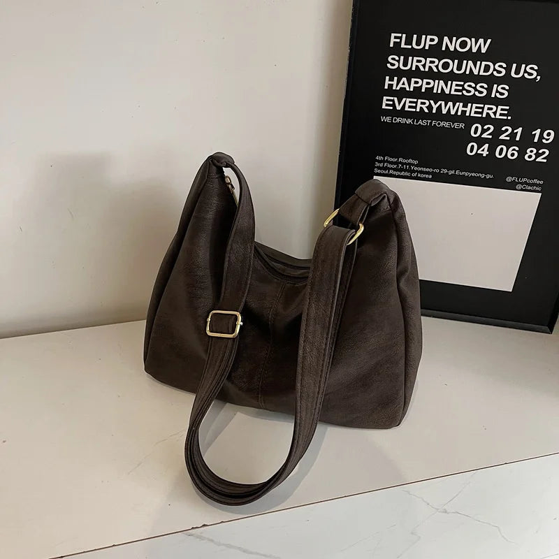 Fashion Soft PU Leather Tote Bags for Women Trend Female Simple Large High Capacity Shoulder Women Handbags Messenger Bags