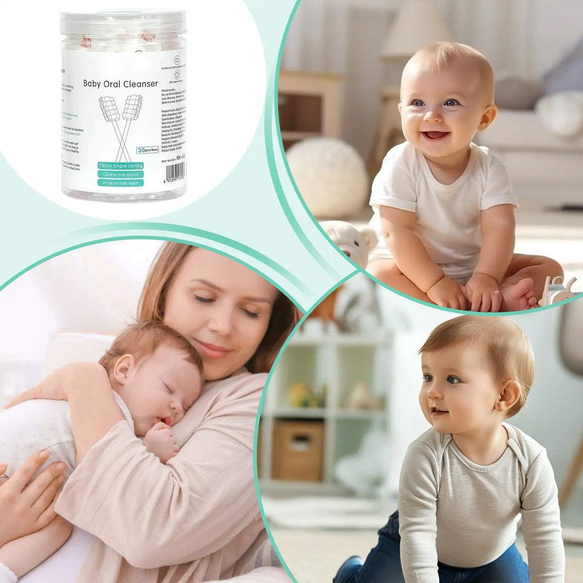 Infant Mouth Cleaner Mouth Teeth Toothbrush Gum Hygienic Care Stick Mouth Care Cleaning Stick for Little Children Grooming