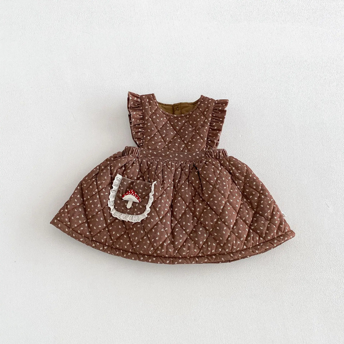 2026 New Winter Girls Embroidered Mushroom Fleece Jacket | Thick Warm Coat | Cute Outwear