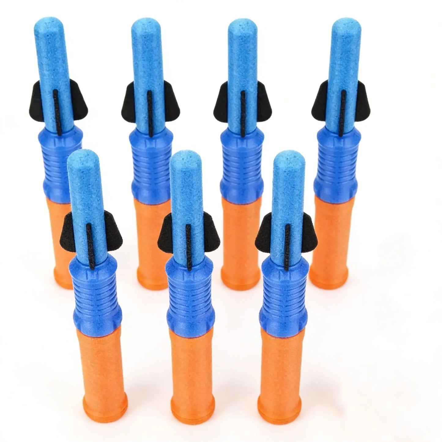 Hand Push Rocket Launcher Toy Set Foam Rockets Outdoor Garden Party Game Birthday Present Summer Funny Playing Toys