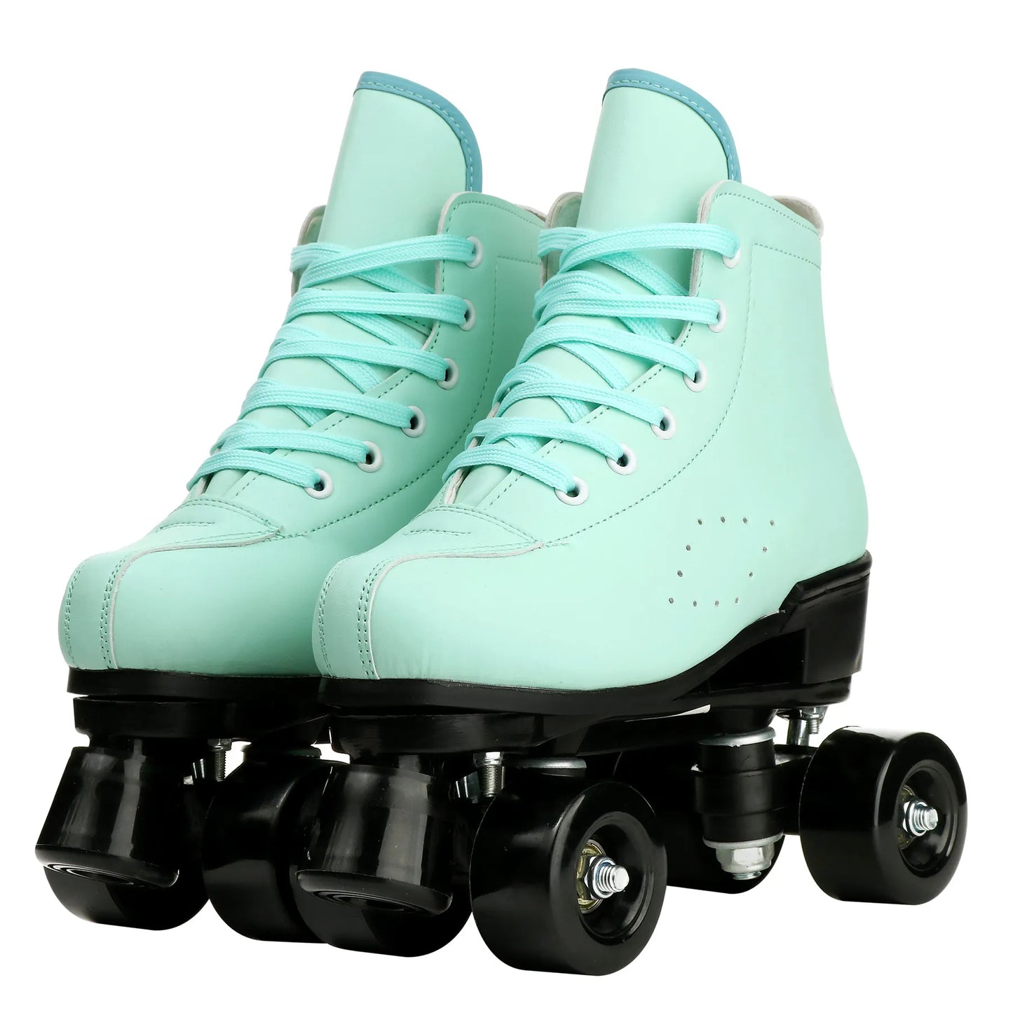 2025 Double-Row Roller Skate Shoes 4 Wheels Skates For Women Men Outdoor Sport Skating Training Quad Sneakers Size 34 35 36-45