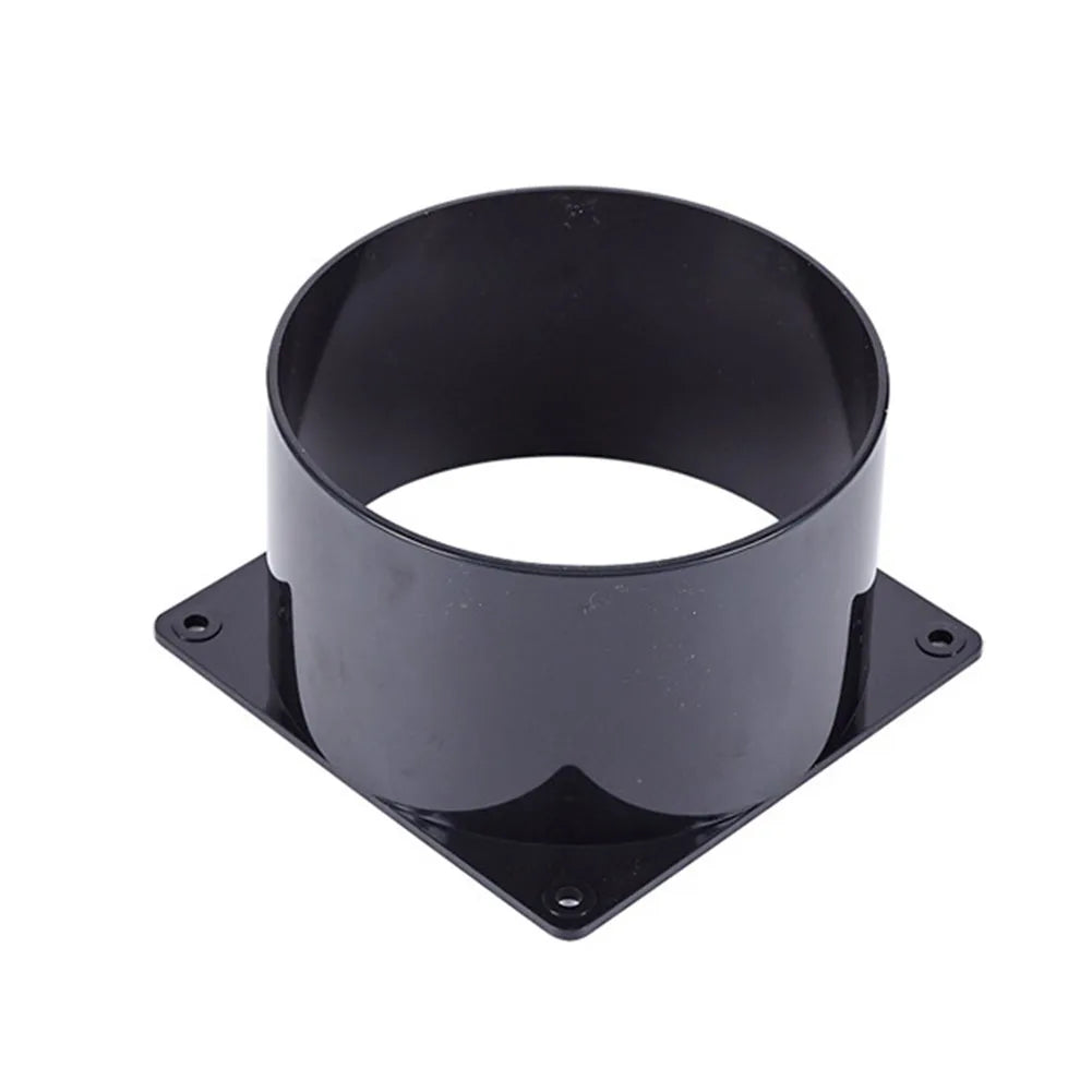 ABS Wall Flange Connector 75mm/100mm/120mm For Ventilation Pipe Air Ducting Connection Indoor Ventilation Equipment Accessory