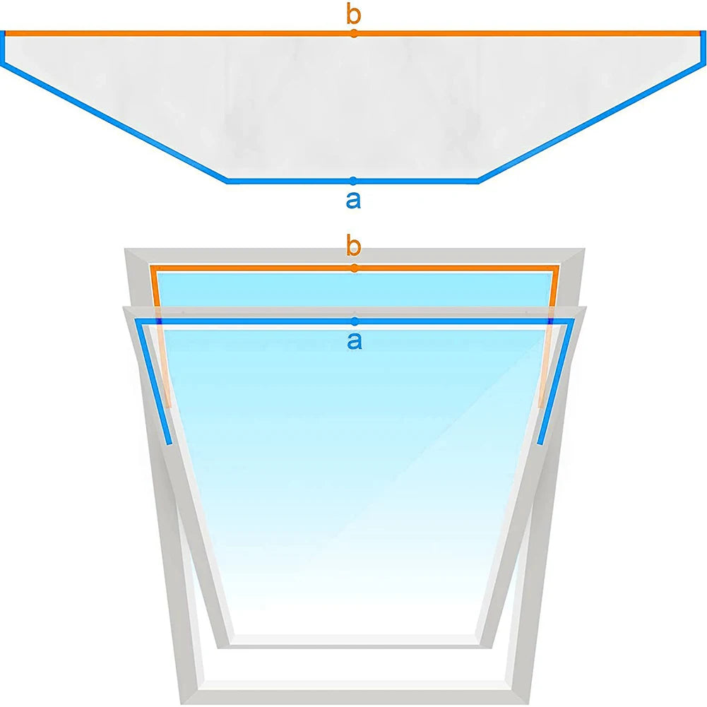 Tilt Roof Skylight Aircon Window Seal Cloth PAC Vent Hose Sealing Fabric For Inclined Skylight Mobile AC Exhaust Install Work