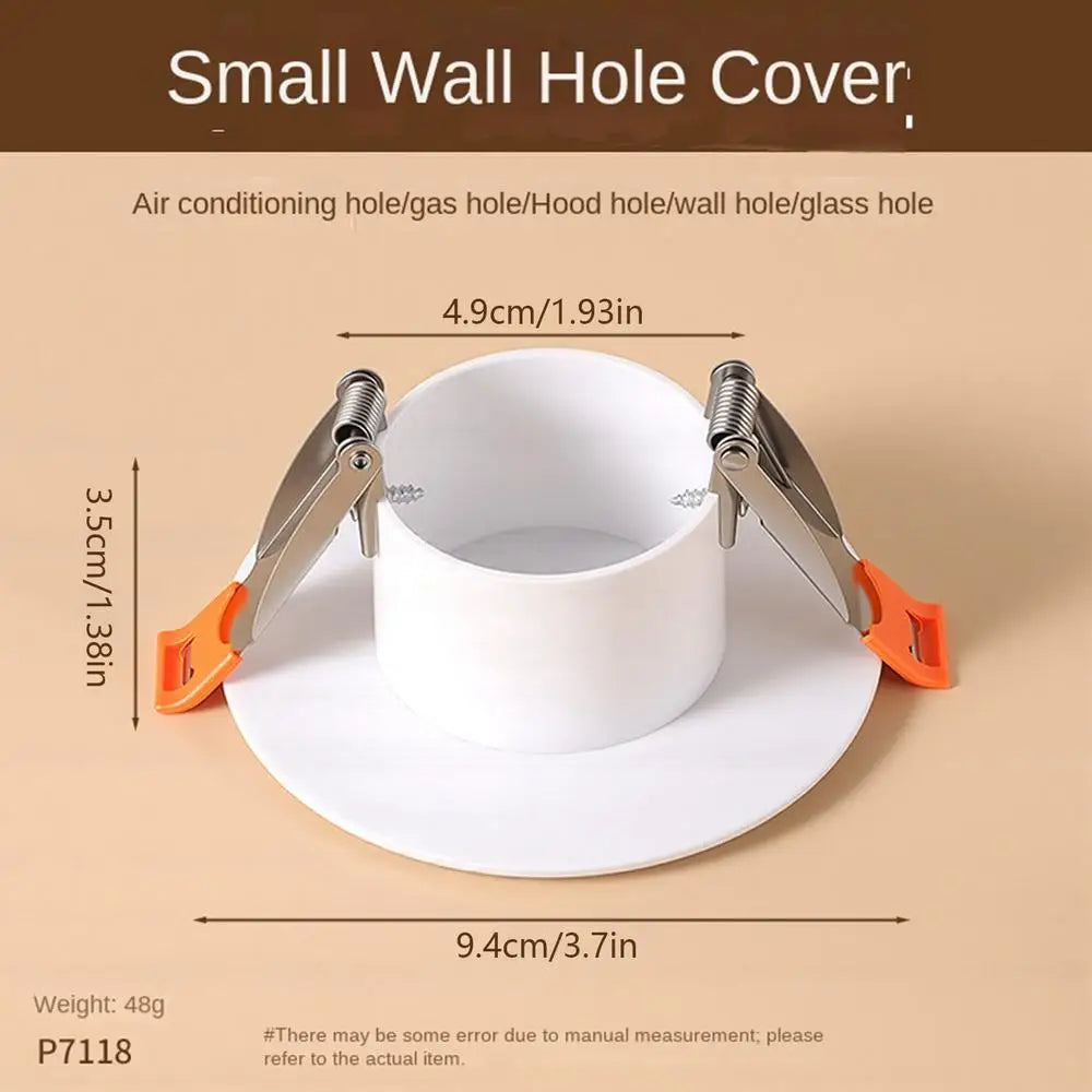 Ceiling Hole Cover Plate 1PC Decorative Round Panel Buckle Design Wall Mounted Hole Repair for Home Kitchen Living Room