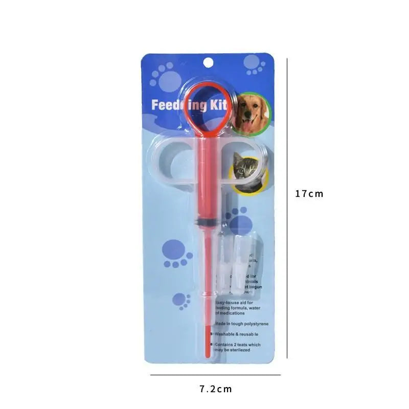 Pet Pill Dispenser With Soft Tip, Cat Dog Medicine Dispenser Shooter With Ergonomic Plunger, Small Animal Feeding Tool
