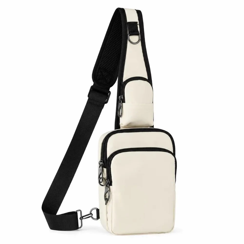 Fashion RFID Blocking Chest Bag Waterproof Anti-Theft Anti-Theft Sling Bag Lightweight Simple Messenger Bag Travel
