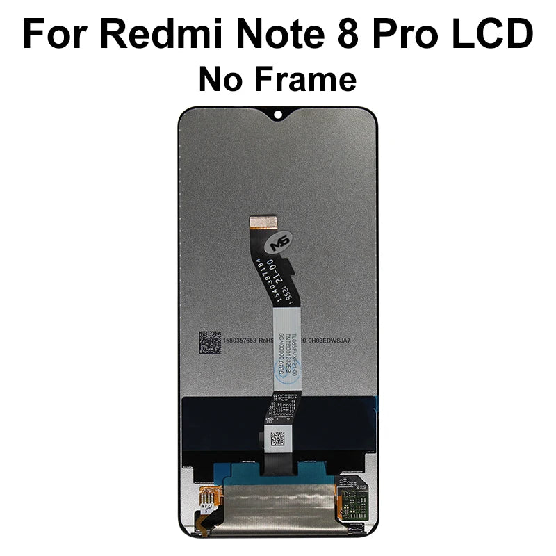 AAA Super IPS For Xiaomi Redmi Note 8 Pro M1906G7I Display With Frame Digitizer LCD Replacement Pantalla For Redmi Note 8 LCD