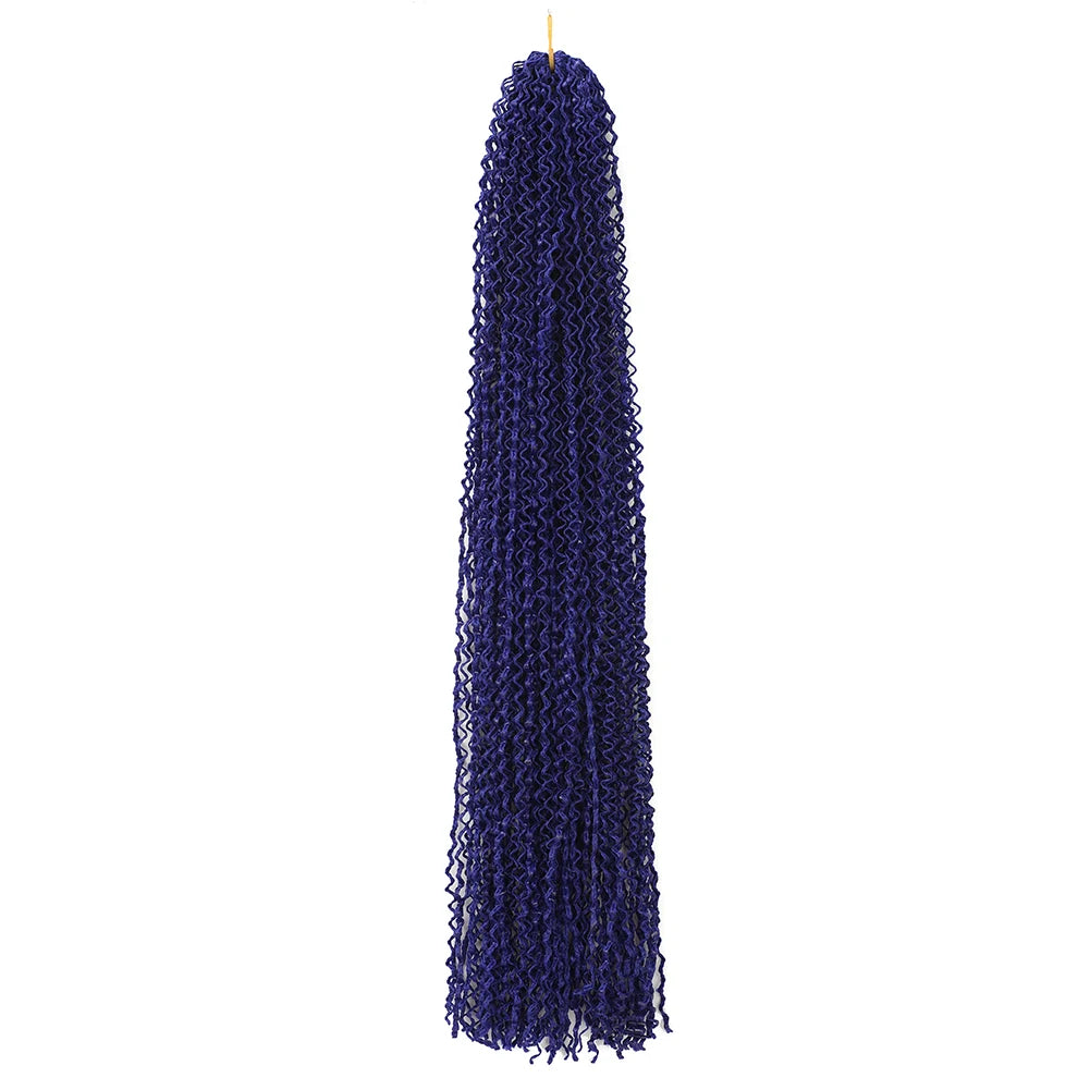 3X Pre-Looped Curly Synthetic Zizi Braids Thin Small Box Braid Crochet Twisted Hair Synthetic Kanekalon Braiding Hair Exten