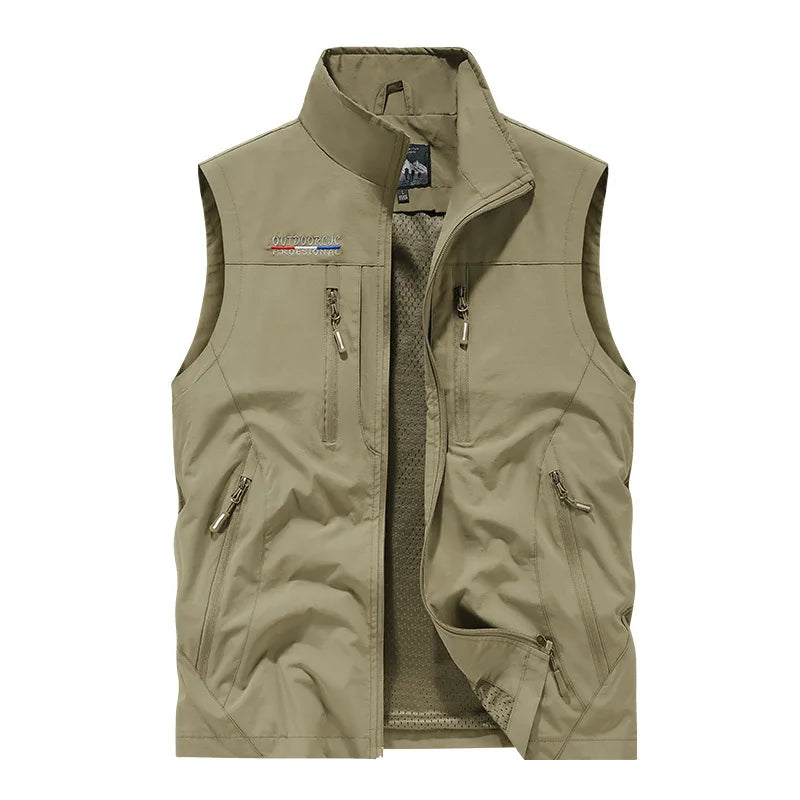 Multi-pocket Vest, Outdoor Activities, Rock Climbing, Hiking, Camping, Fishing, Mountain Climbing, Traveling, Photography, Vest