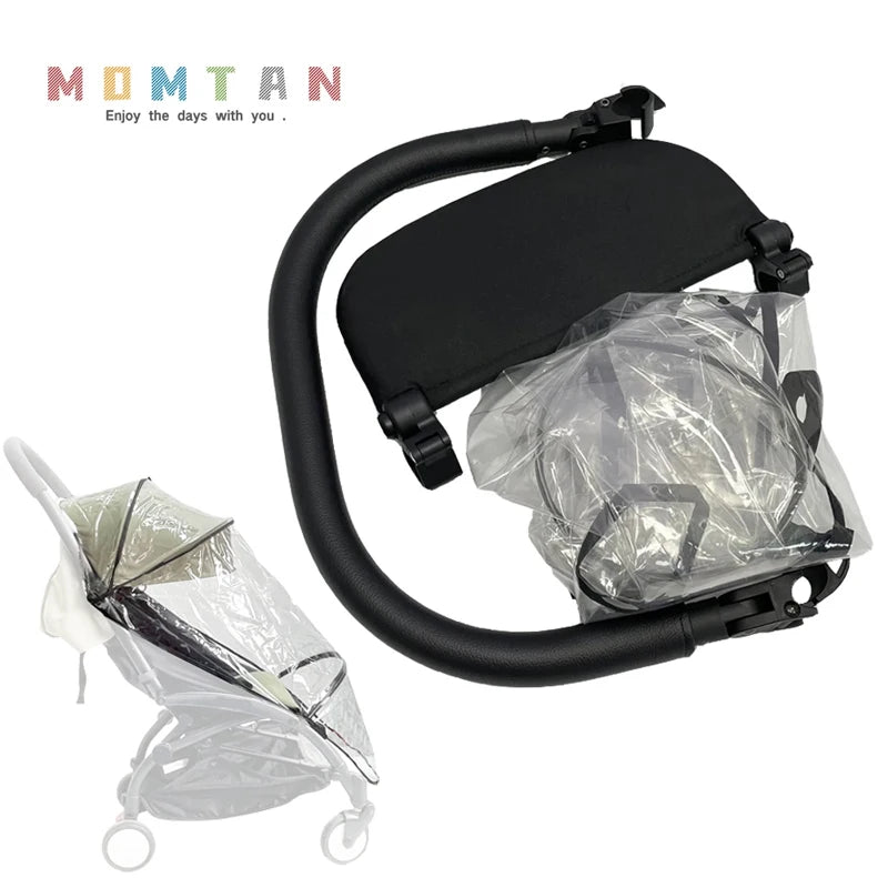 MomTan® Baby Stroller Accessories Compatible With Babyzen YOYO2 YOYO 3, Stroller Bumper &15 CM Foot Board & Rain Cover For YOYO