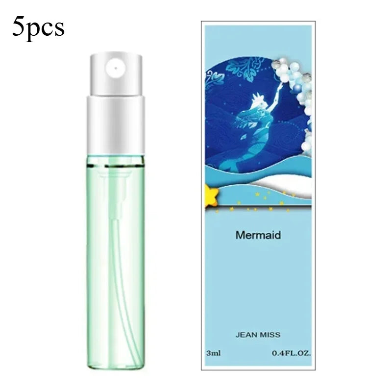 5pcs 3ml Q Style Brand Pheromone Perfume for Women Men Atomizer Beautiful Packaging Fashion Lady Sample Long Lasting Taste