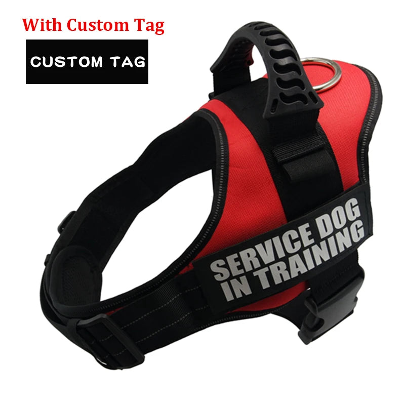 Adjustable Nylon Dog harness Personalized Reflective Pet Harness for Small Medium Large Dogs No Pull Dog Harness Leash