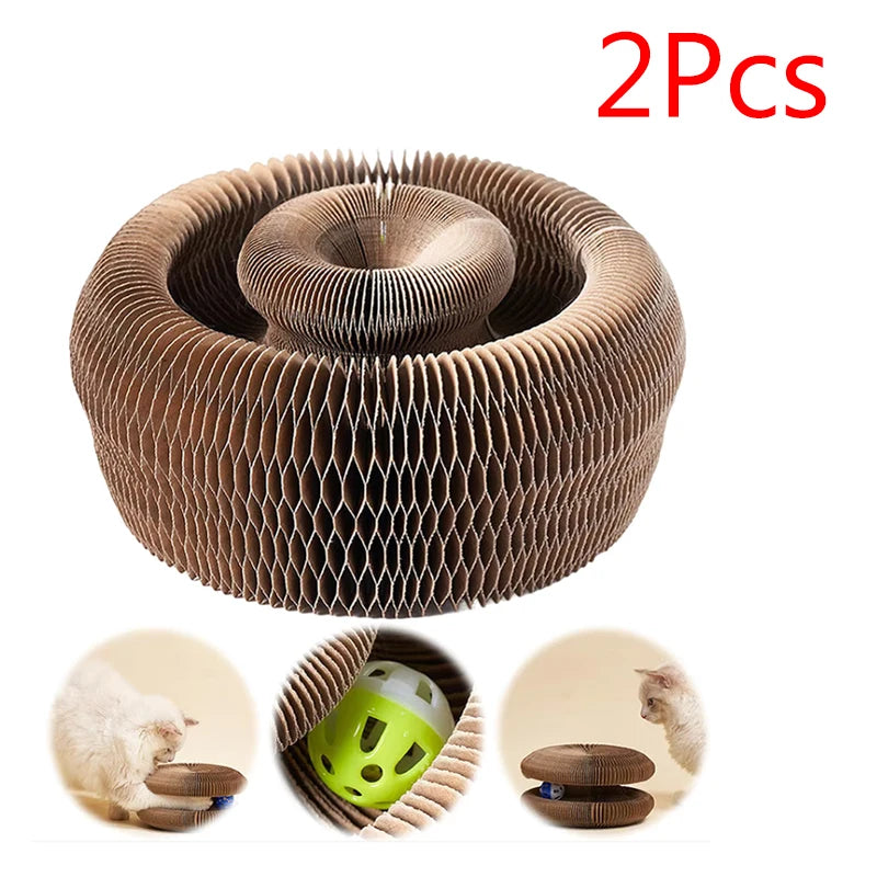 Cat scratch board cat nest wear-resistant and anti fall cat toy self entertaining corrugated paper claw grinding board