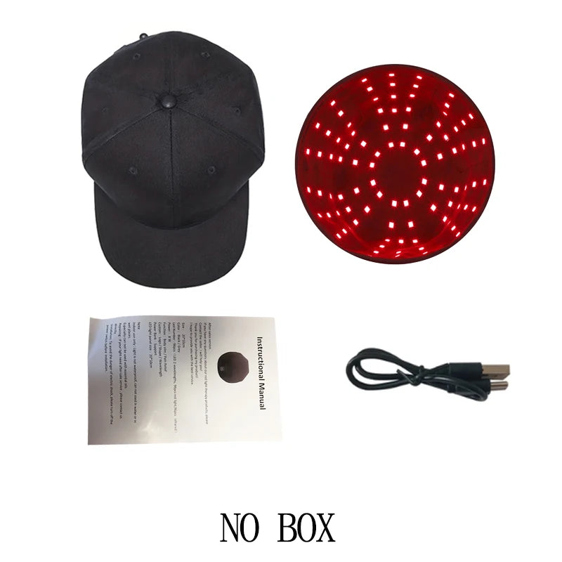 New 96Pcs Infrared LEDs 660nm&850nm Red Light Therapy Hair Growth Cap for Hair Regrowth Anti Hair Loss Relax Scalp Hair Care Hat