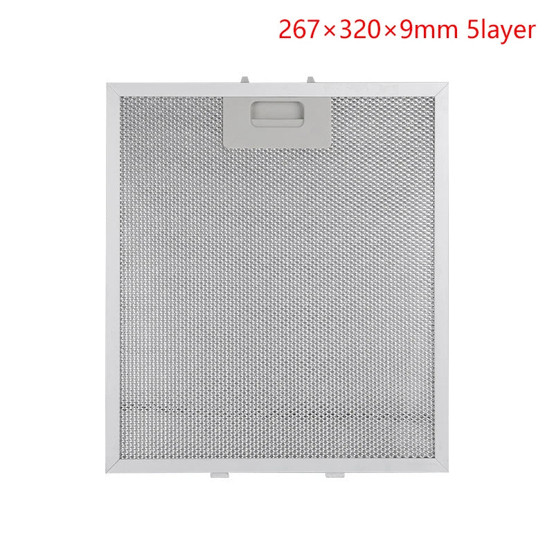 Cooker Hood Filters Metal Mesh Extractor Vent Filter Kitchens Hoods Oil Filter Range Hood Accessories Oil Separation Al Plate