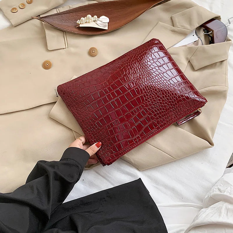 Fashion Luxury Handbags Women Bag PU Leather Clutch Ladies Evening Envelope Bag Female Day Clutches Purse Portable Wristlet Bag