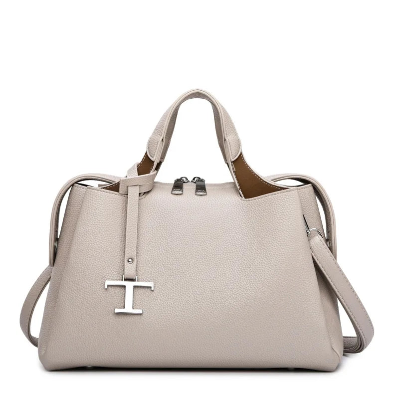Luxury leisure travel zipper shoulder bag, high-quality design handbag, classic and trendy women's backpack