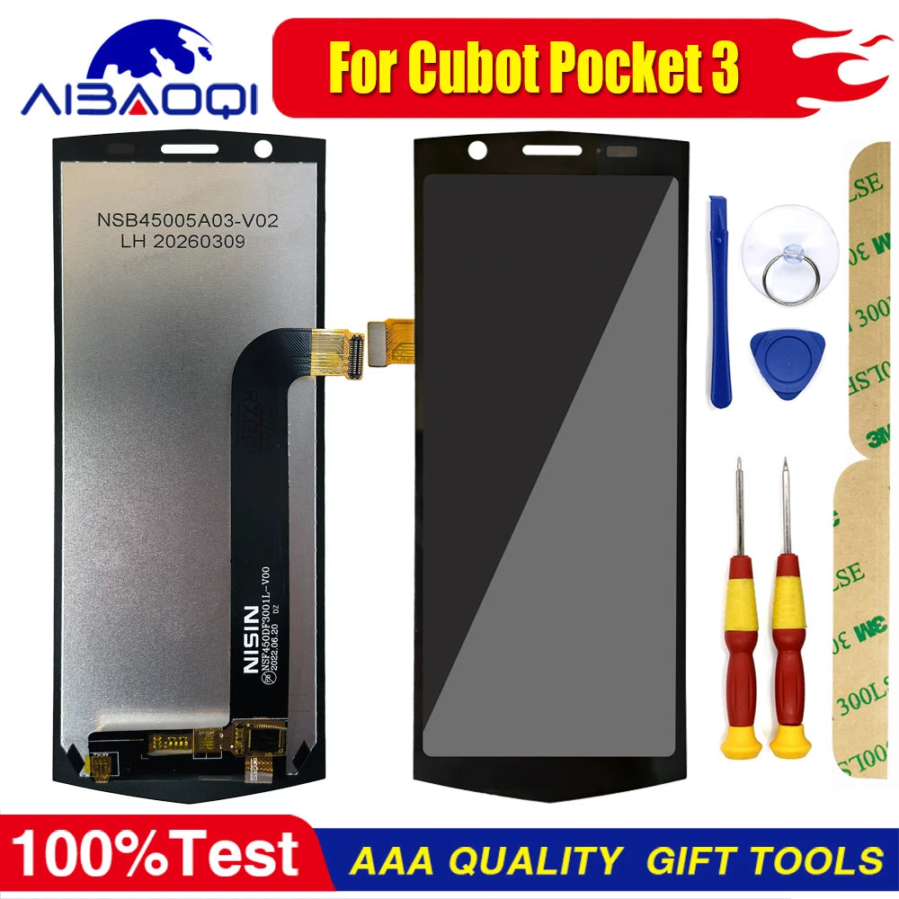 Touch Screen For CUBOT KingKong Star 2 KingKong X Pro KingKong Mini 3 KingKong Mini 4 Pocket 3 LCD Display Digitizer Free Tools