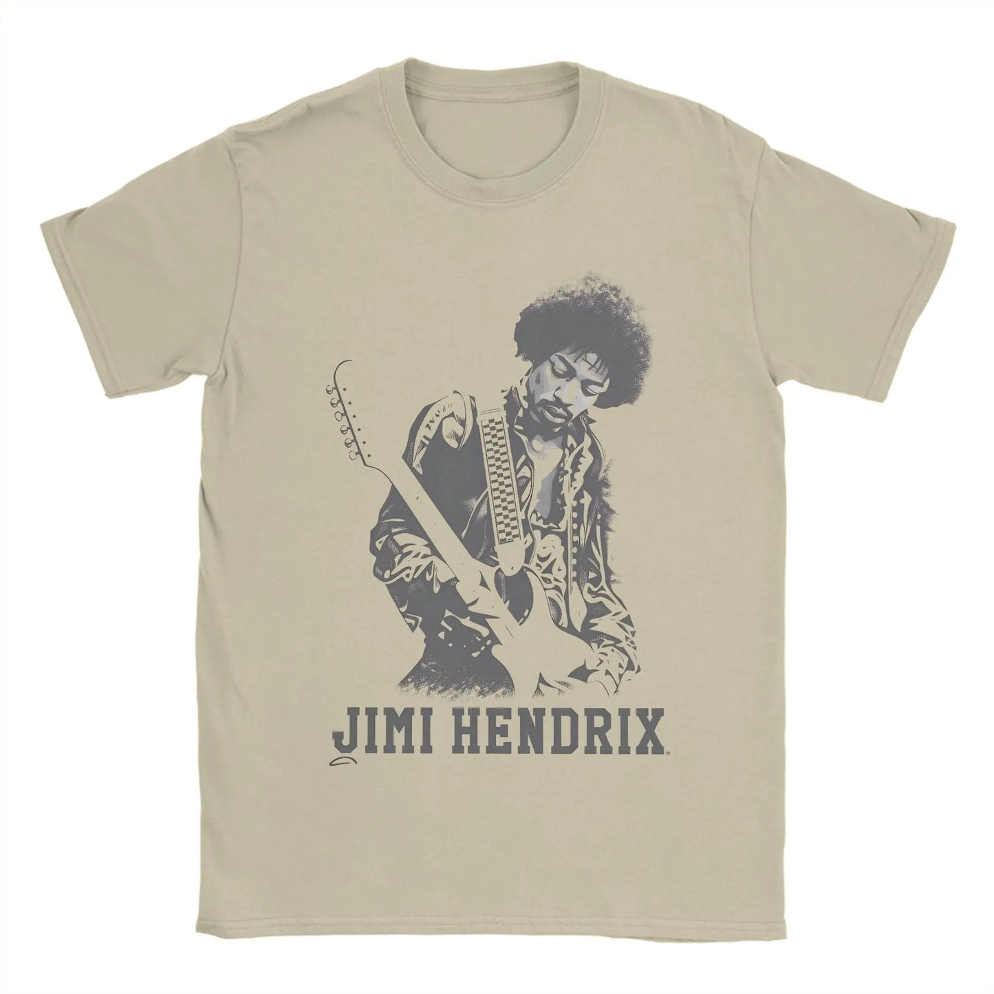 Jimi Hendrix Cotton T-Shirt For Man Summer Classic T Shirts Breathable Novelty Tee Shirt Big Size Casual Clothing