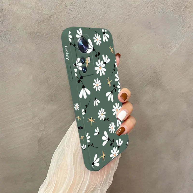 Daisies Fly Phone Case For Xiaomi Mi 13 12 12T 12S 11 11T Ultra 10 10T 9 9T 9SE 8 Pro Lite 5G Liquid Silicone Cover