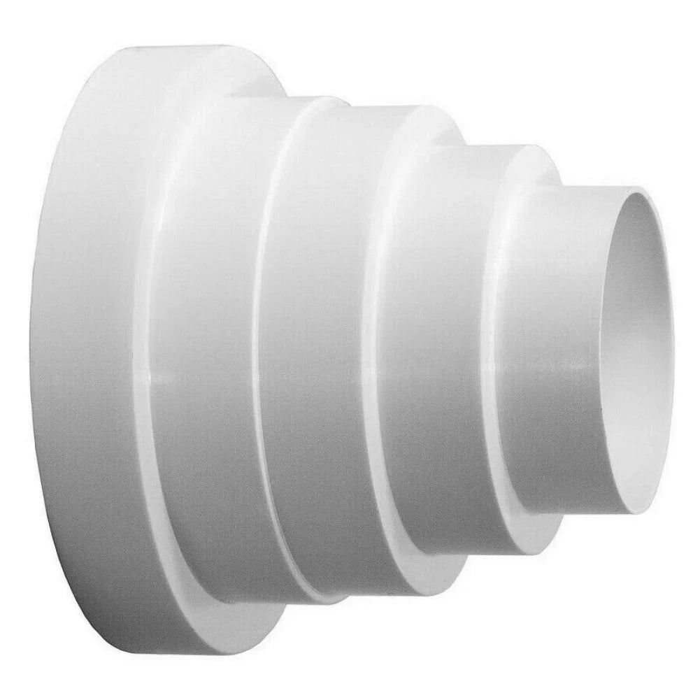 1Pcs Duct Reducer Extractor Fan Pipe Connector 80/100/120/125/150mm Ventilation Pipe Reducer Adapter Plastic Pipe Fitting