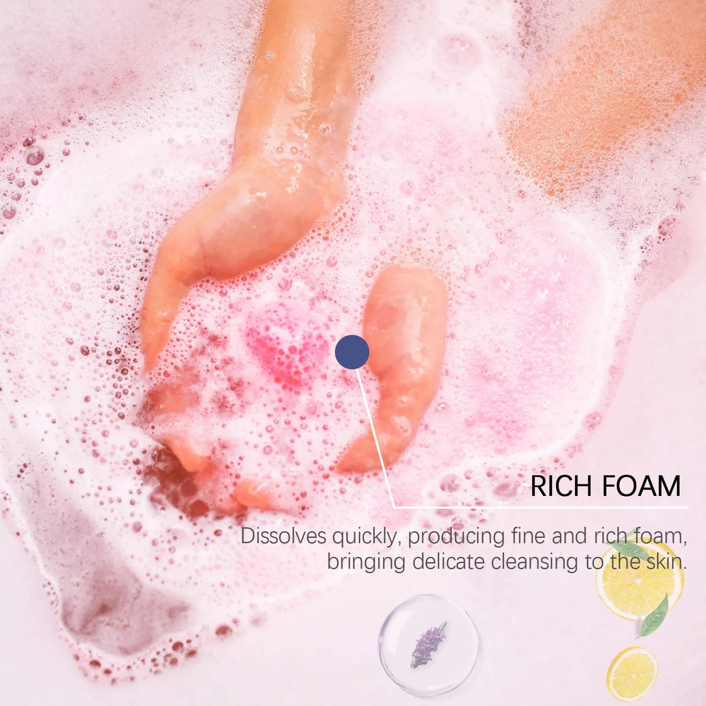 Moisturize Skin Fragrant Bath Balls Set Handmade Natural Bath Bomb Men Women Soothing Exfoliate Floating Bubble Self Care Gifts