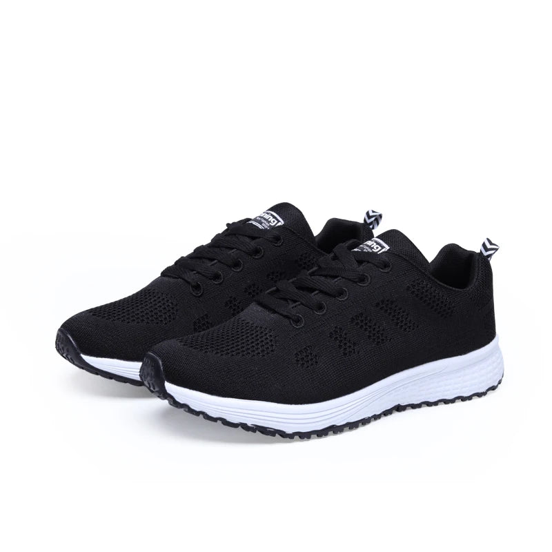 Breathable Women Running Shoes Lightweight Anti-slip Female Sports Shoes Outdoor Soft Women's Sneakers Lace Up Fashion Tennis