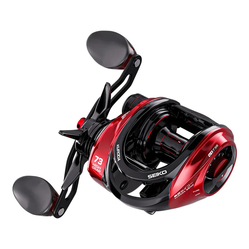 Baitcasting Fishing Reels 18 BBs 10KG Max Drag 7.3:1 Gear Ratios Ultra Light Casting Fishing Reel for Bass Pike Fishing Tackle