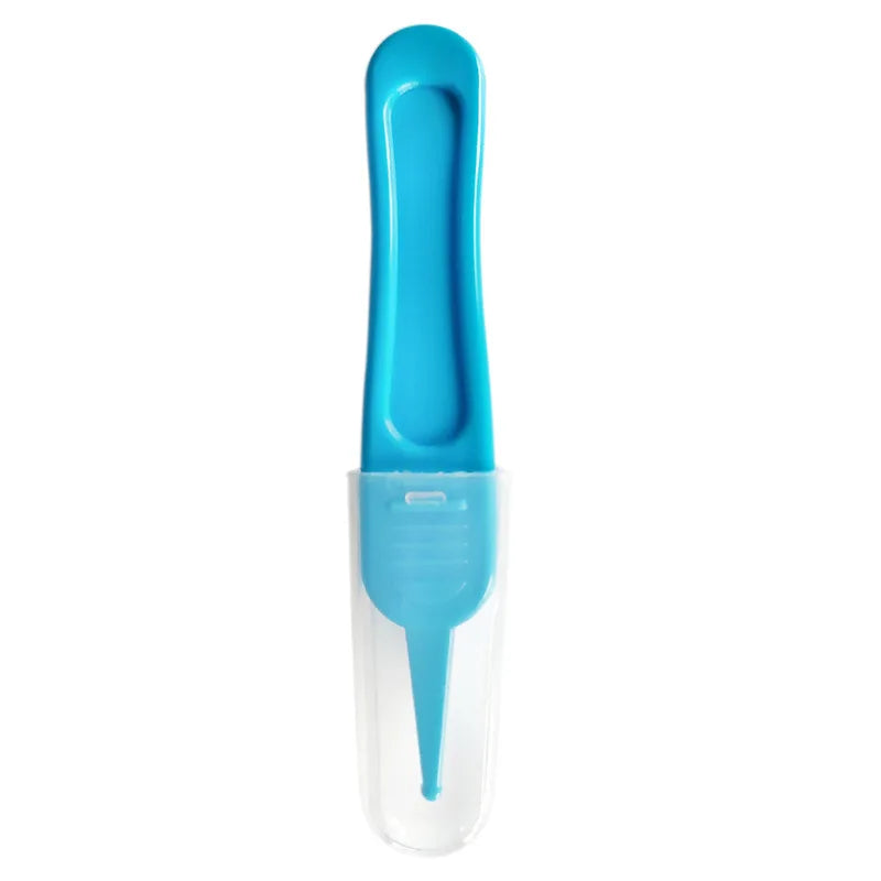 2pcs/lot Safety Obtuse Clean Tweezer for Baby Cleaning Earwax Booger Navel Dirt Tweezer Infant Baby Daily Nursing Care