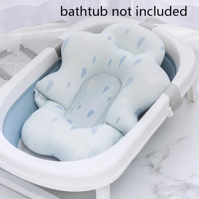Baby Bath Seat Support Mat Shower Safety Tub Pad Newborn Bathtub Recliner Infant Anti-Slip Soft Comfort Body Cushion Baby Stuff