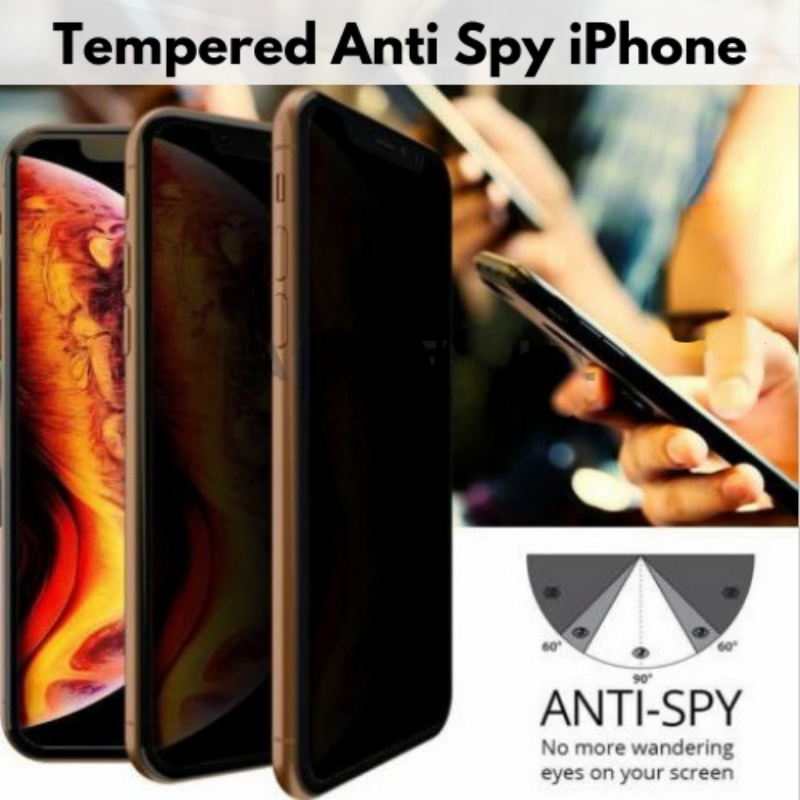 3PACKS Anti Spy Tempered Glass iPhone Antispy Anti Scratch Privacy Screen Guard for iPhone 7 8 X XR XS XS Max 11 12 13 14Pro Max