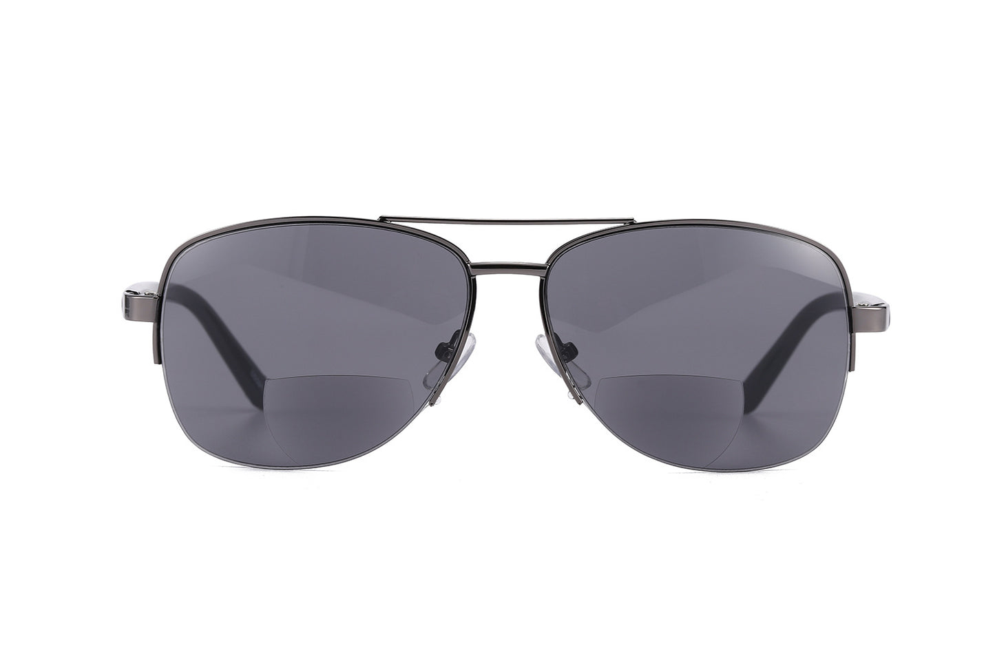 New Semi Rim Bifocals Pilot Reading Glasses Women Men Look Near Far Presbyopia Sunglasses Double Beam Hyperopia Eyeglasses Gafas