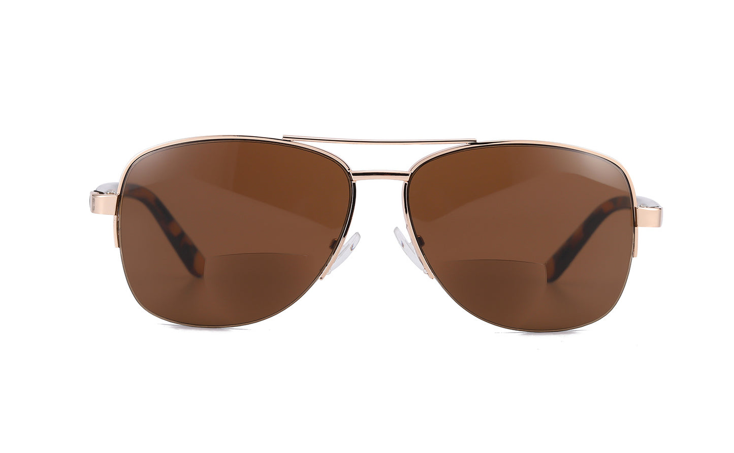 New Semi Rim Bifocals Pilot Reading Glasses Women Men Look Near Far Presbyopia Sunglasses Double Beam Hyperopia Eyeglasses Gafas