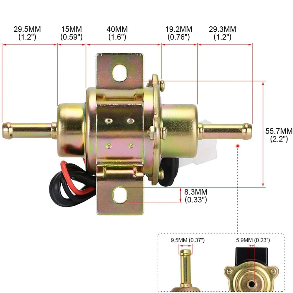 Automobile Electronic Pump Car accessories Car Oil Fuel Pump Universal Gasoline and Diesel Pump DC 12V