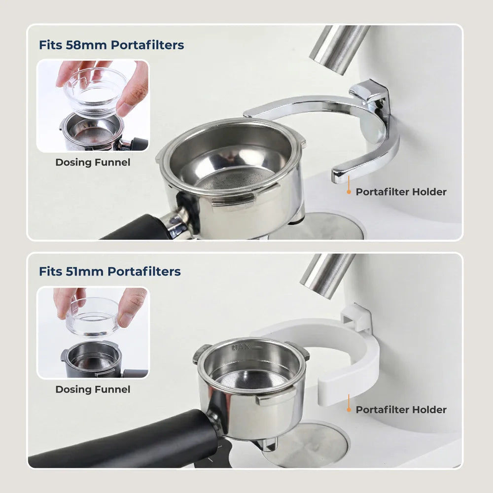 ROUNY Cordless Portable Rechargeable Coffee Grinder for Home & Travel, 60 Settings, 41mm Stainless Steel Burr, LED Touch
