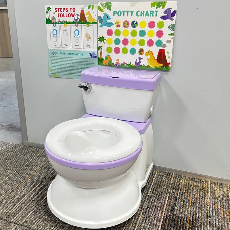 Baby Potty Training Toilet Seat，Baby Potty Toilet Seat Realistic Potty Training Seat With Sticker