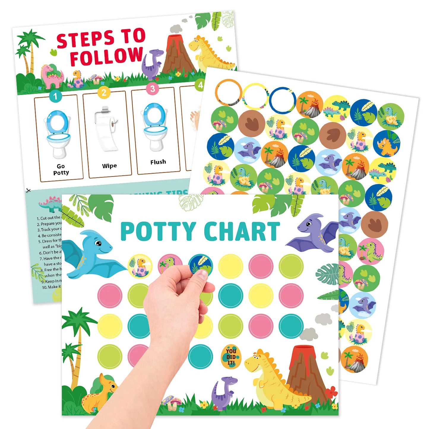 Baby Potty Training Toilet Seat，Baby Potty Toilet Seat Realistic Potty Training Seat With Sticker