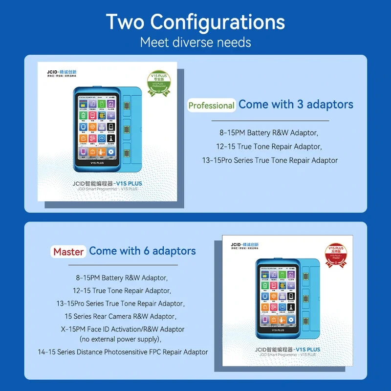 JCID V1S Plus Smart Programmer for iPhone Repair - Purple Screen & Jailbreak Functions/ 5G WiFi Cheaper Than V1S Pro