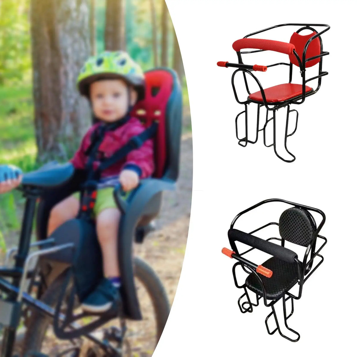 Child Bike Seat Rear Baby Carrier Footrest Iron Mount Safe Portable Kid Bicycle Seat Mat Detachable for Electric Bike Part