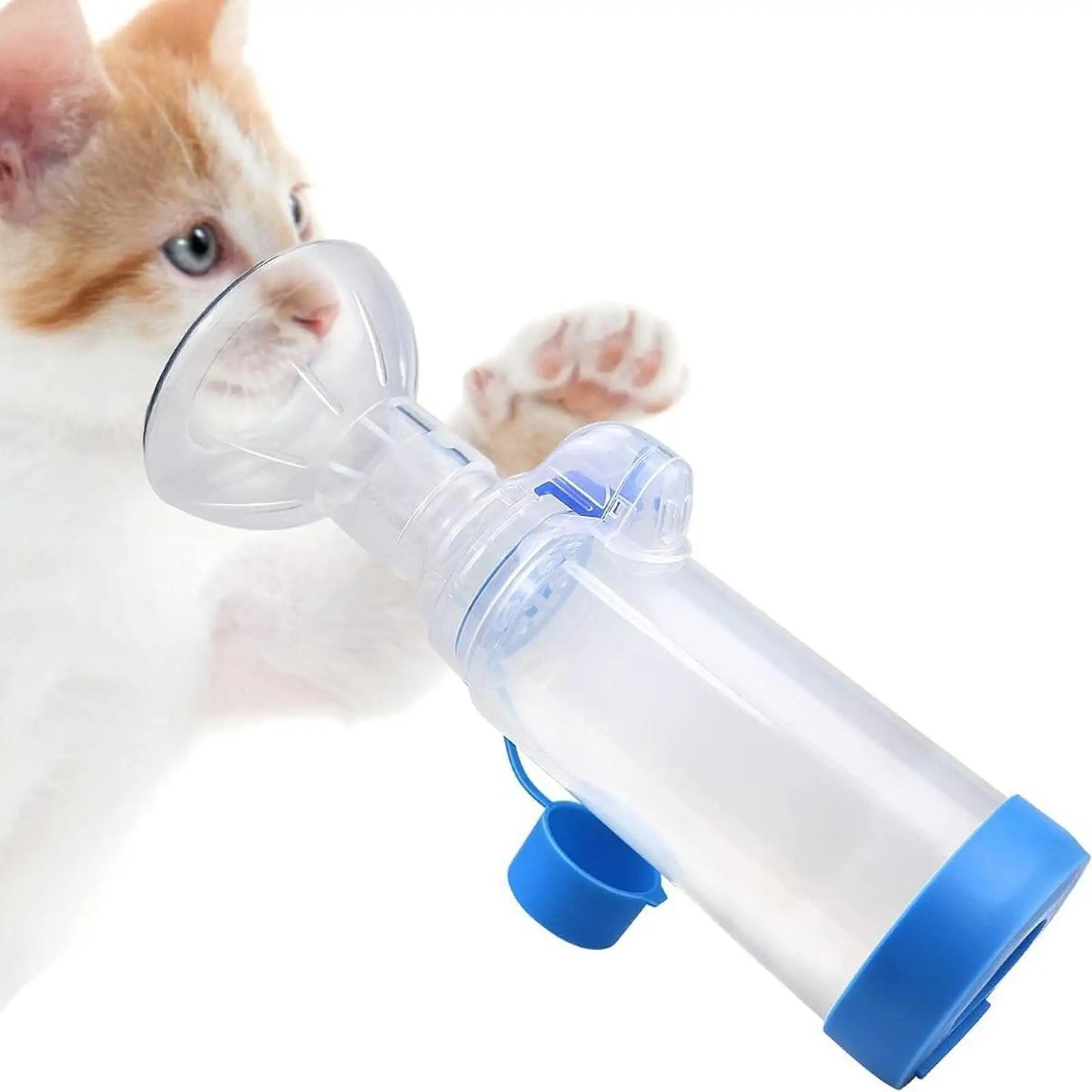 Pet Inhaler Spacer Chamber for Small Dog Pets Portable Travel Cats Use Nebulizador Inhaler Mask Animal Breathing Apparatus