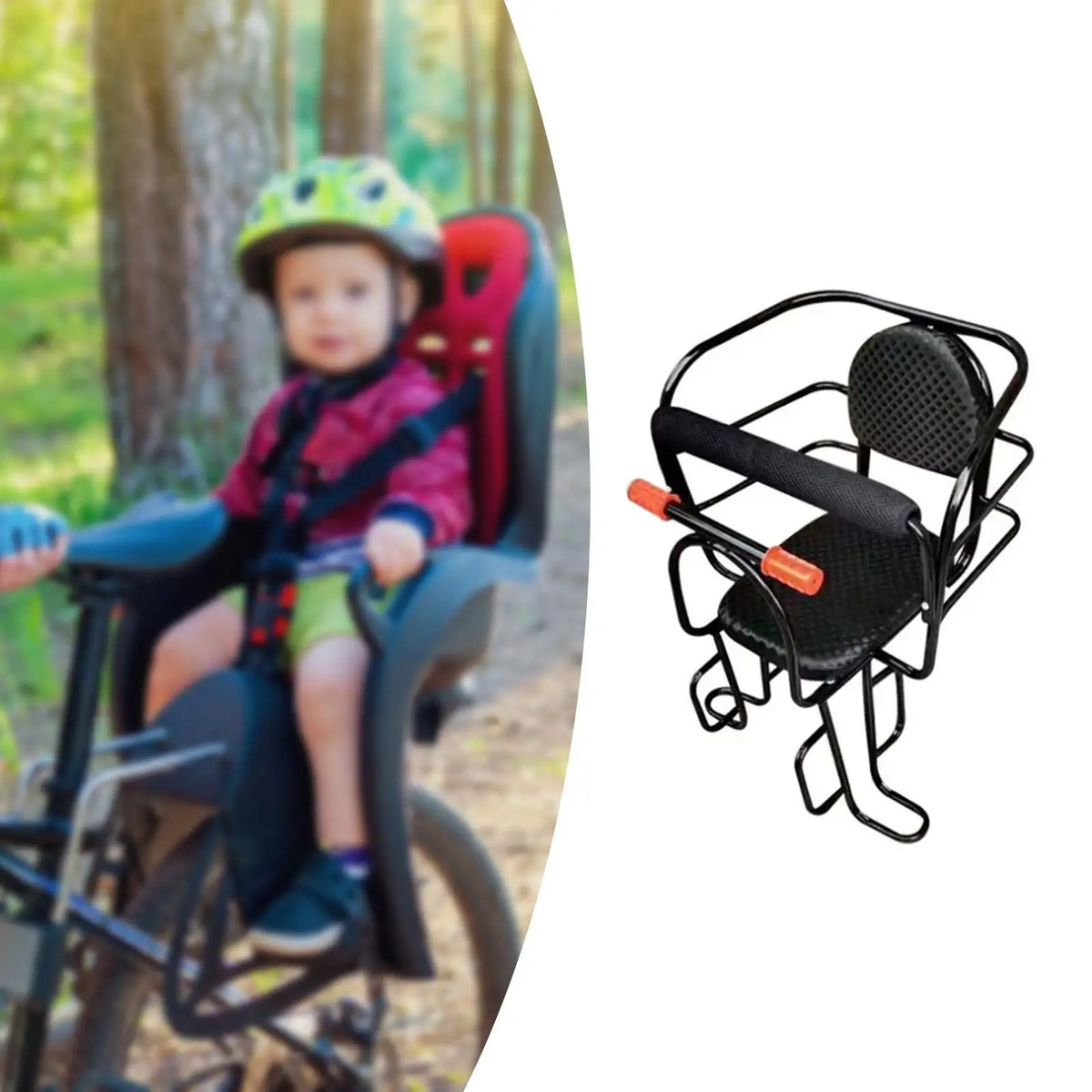 Child Bike Seat Rear Baby Carrier Footrest Iron Mount Safe Portable Kid Bicycle Seat Mat Detachable for Electric Bike Part