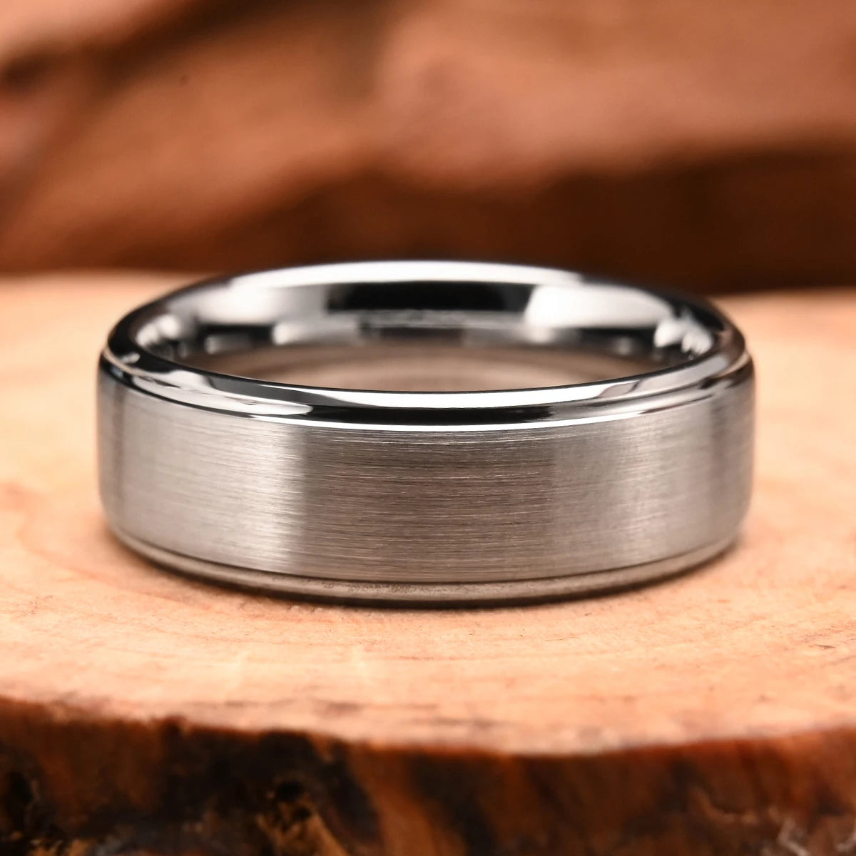 silver tungsten ring for man anillos bague homme pareja de compromiso fashion jewelry wedding bands couple engagement rings gift